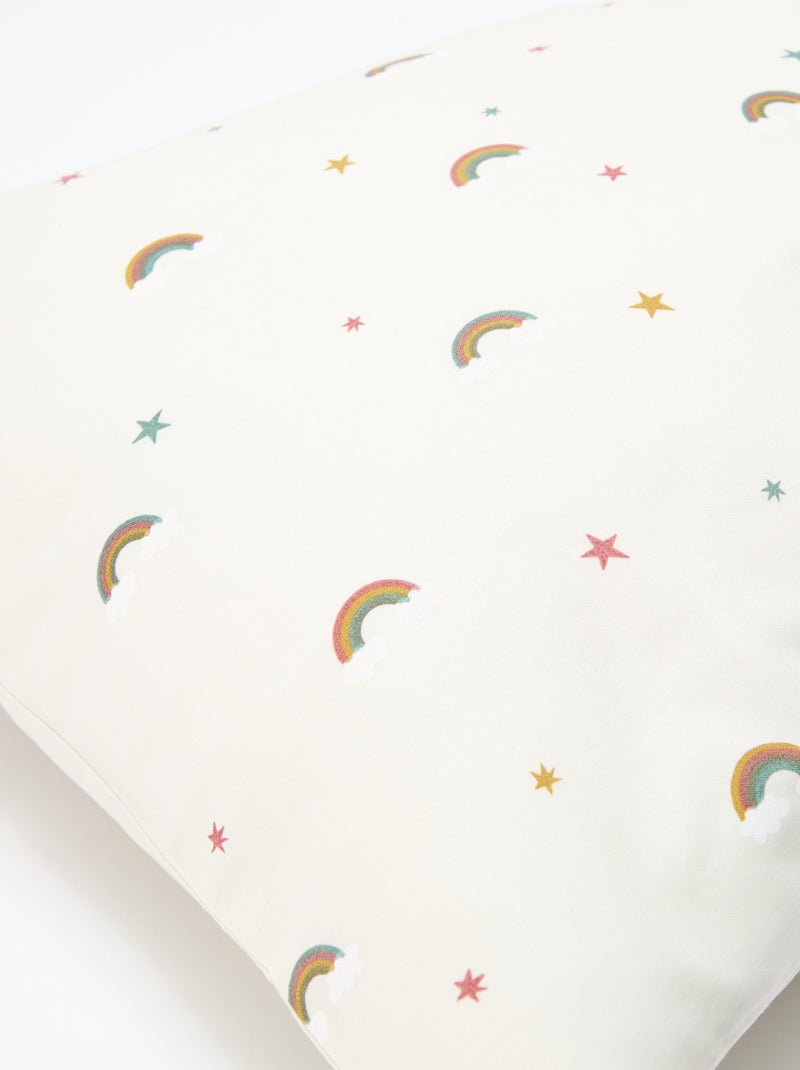 Parure de lit 1 personne 140x200 cm en coton Beige - Kiabi