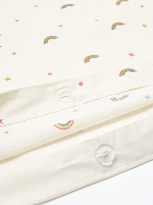 Parure de lit 1 personne 140x200 cm en coton - Kiabi Parure de lit 1 personne 140x200 cm en coton - Kiabi