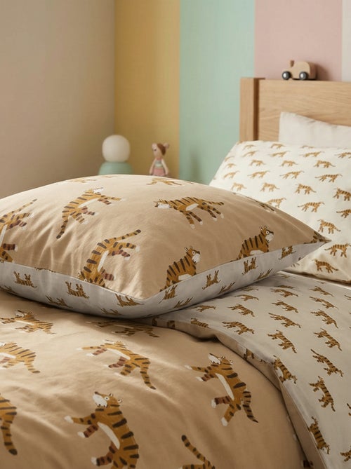 Parure de lit 1 personne 140x200 cm en coton - Kiabi Parure de lit 1 personne 140x200 cm en coton - Kiabi