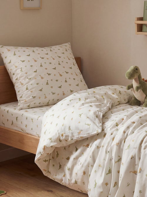 Parure de lit 1 personne 140x200 cm en coton - Kiabi Parure de lit 1 personne 140x200 cm en coton - Kiabi