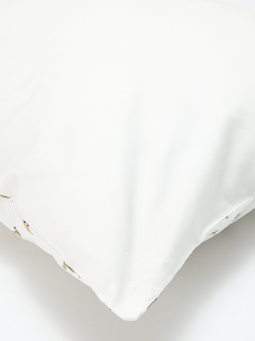 Parure de lit 1 personne 140x200 cm en coton - Kiabi Parure de lit 1 personne 140x200 cm en coton - Kiabi