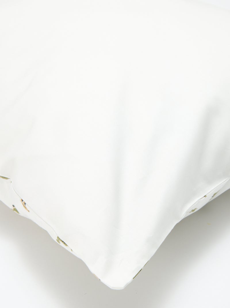 Parure de lit 1 personne 140x200 cm en coton Beige - Kiabi