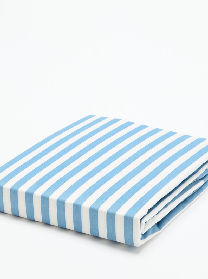 Parure de lit 1 personne 140x200 cm en coton Bleu - Kiabi