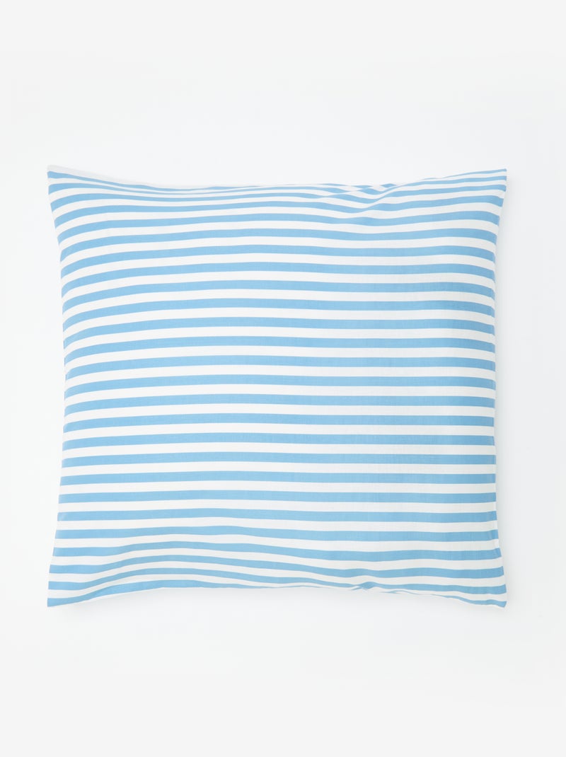 Parure de lit 1 personne 140x200 cm en coton Bleu - Kiabi