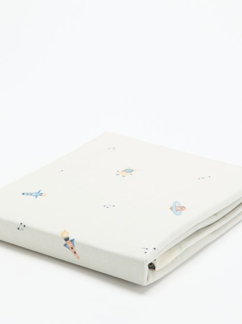 Parure de lit 1 personne 140x200 cm en coton - Kiabi Parure de lit 1 personne 140x200 cm en coton - Kiabi