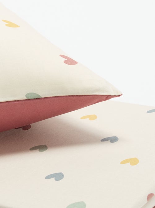 Parure de lit 1 personne 140x200 cm en coton - Kiabi Parure de lit 1 personne 140x200 cm en coton - Kiabi