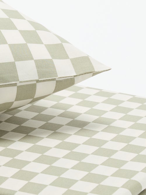 Parure de lit 1 personne 140x200 cm en coton - Kiabi