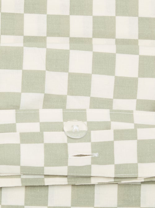 Parure de lit 1 personne 140x200 cm en coton - Kiabi