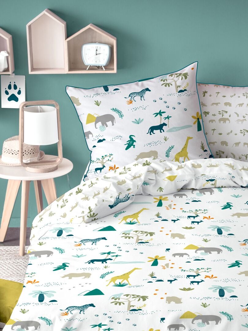 Drap Pokémon Enfant Parure De Lit Pikachu Pokémon Enfant - Housse Couette 140x200 + Taie 63x63 - 100% Coton Housse Couette Pokémon Enfant