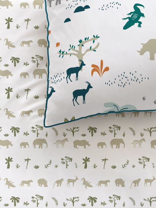 Parure de lit 1 personne réversible - Kiabi