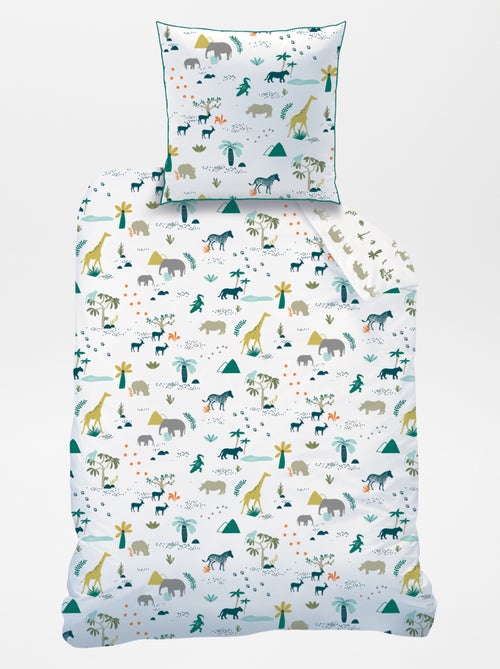 Parure de lit 1 personne réversible - Kiabi