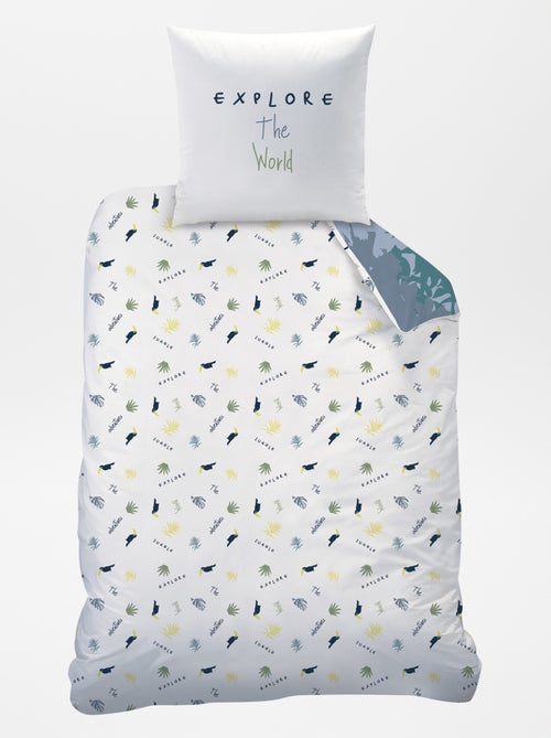 Parure de lit 1 personne réversible - Kiabi