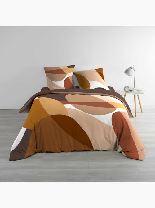 Parure de lit 100% coton 42 fils boogie + drap housse 160 x 200 cm - Kiabi Parure de lit 100% coton 42 fils boogie + drap housse 160 x 200 cm - Kiabi
