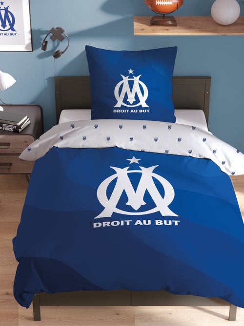 Parure de lit 100% imprimée 100% coton, om ondeblue - Kiabi Parure de lit 100% imprimée 100% coton, om ondeblue - Kiabi