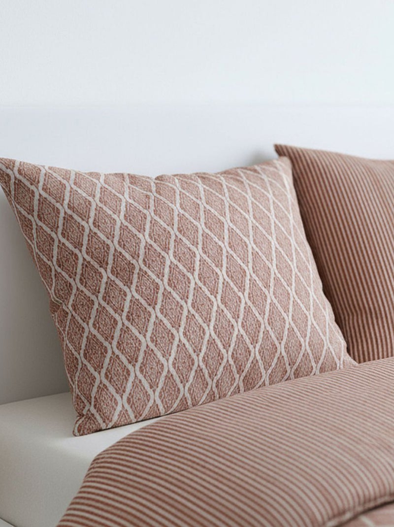 Parure de lit 2 personnes - 240x220cm Rose - Kiabi