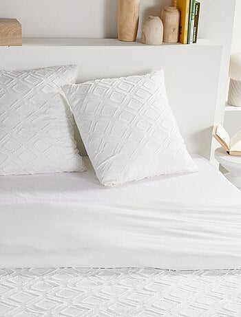 Parure de lit 2 personnes - 3 pièces - housse de couette + 2 taies d'oreiller
