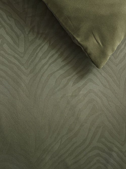 Parure de lit 2 personnes - motifs zébrés - Kiabi