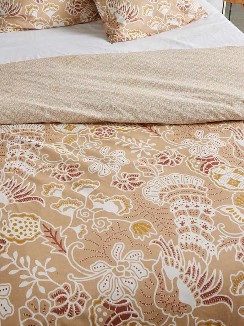 Parure de lit 2 personnes- 240x220cm Beige - Kiabi