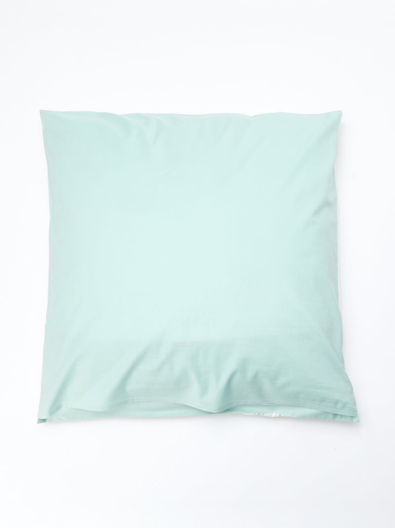Parure de lit 2 personnes (200x200 cm) - Kiabi Home Bleu - Kiabi