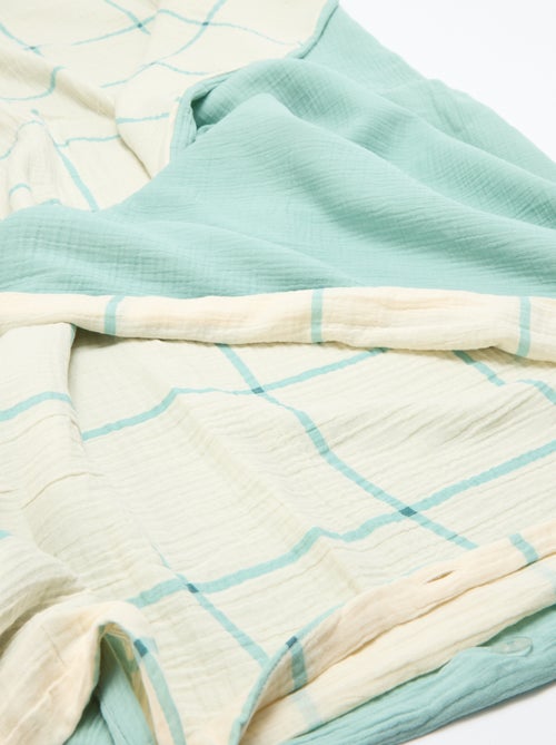 Parure de lit 2 personnes (200x200 cm) en gaze de coton - Kiabi Home - Kiabi