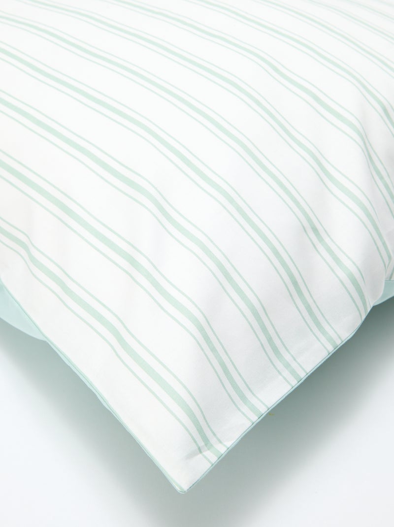 Parure de lit 2 personnes (240 x 220cm) en coton - Kiabi Home Bleu - Kiabi