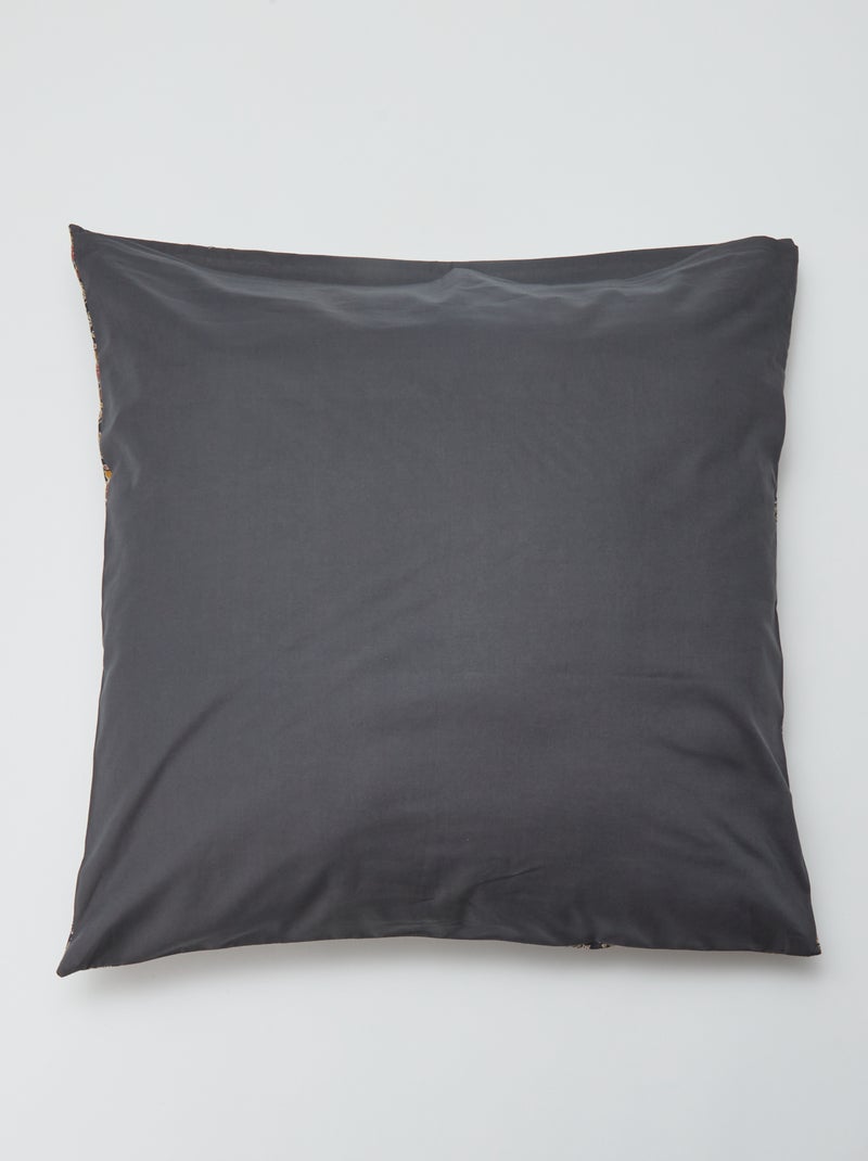Parure de lit 2 personnes 240 x 220cm en coton 57 fils - Kiabi Home Gris - Kiabi