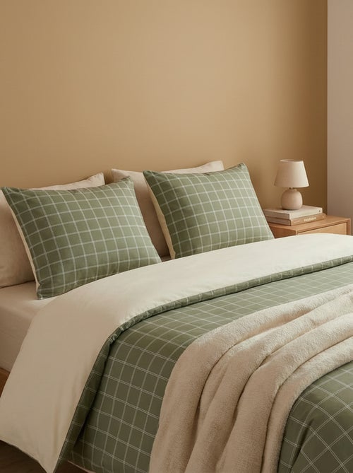 Parure de lit 2 personnes 240 x 220cm en coton 57 fils - Kiabi Home - Kiabi