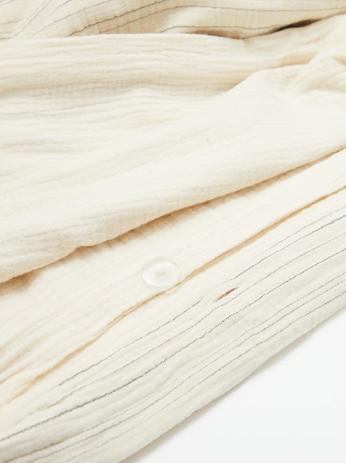 Parure de lit 2 personnes (240 x 220cm) en gaze de coton - Kiabi Home - Kiabi
