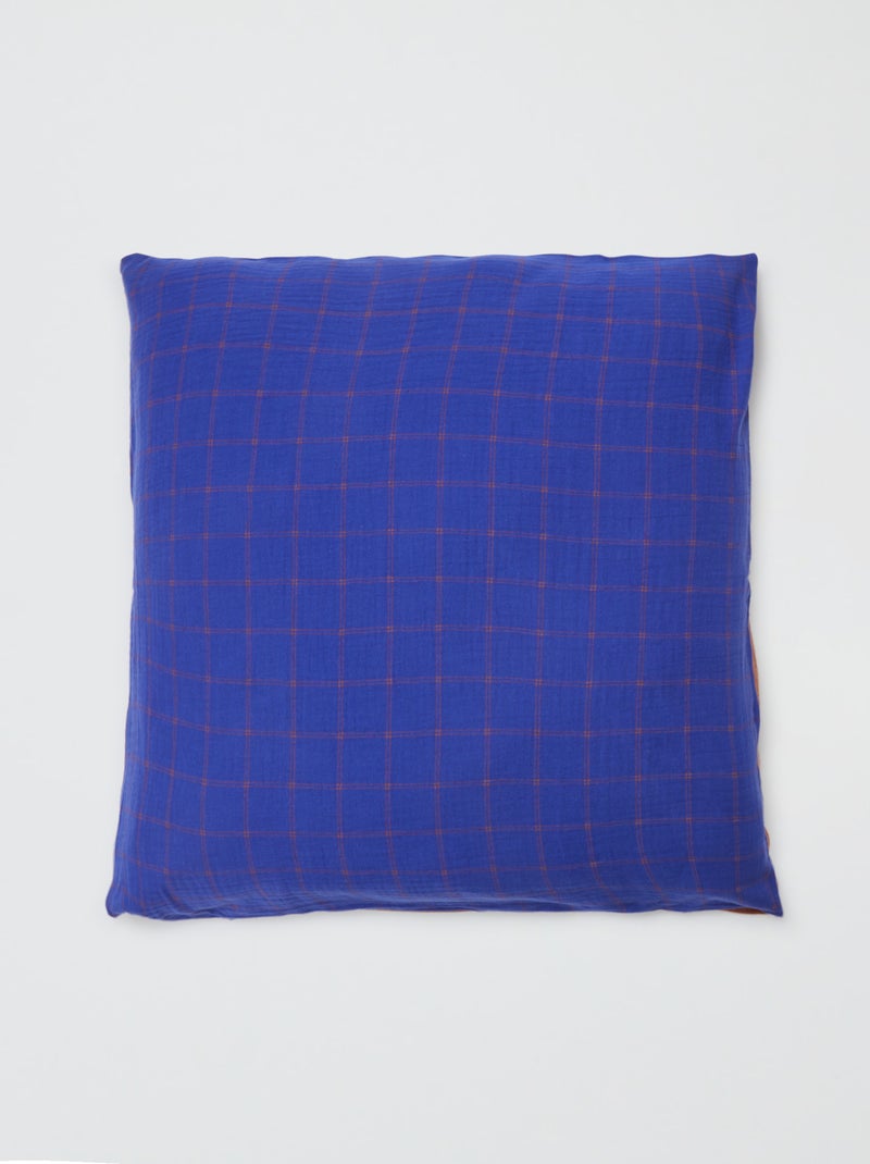 Parure de lit 2 personnes (240 x 220cm) en gaze de coton - Kiabi Home Bleu - Kiabi