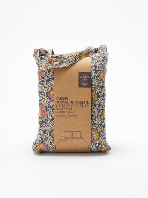 Parure de lit 2 personnes (240 x 220cm) en gaze de coton - Kiabi Home - Kiabi