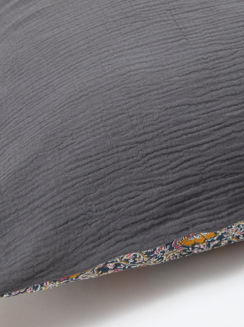 Parure de lit 2 personnes (240 x 220cm) en gaze de coton - Kiabi Home Bleu - Kiabi
