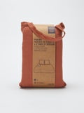 Parure de lit 2 personnes (240 x 220cm) en gaze de coton - Kiabi Home Marron - Kiabi