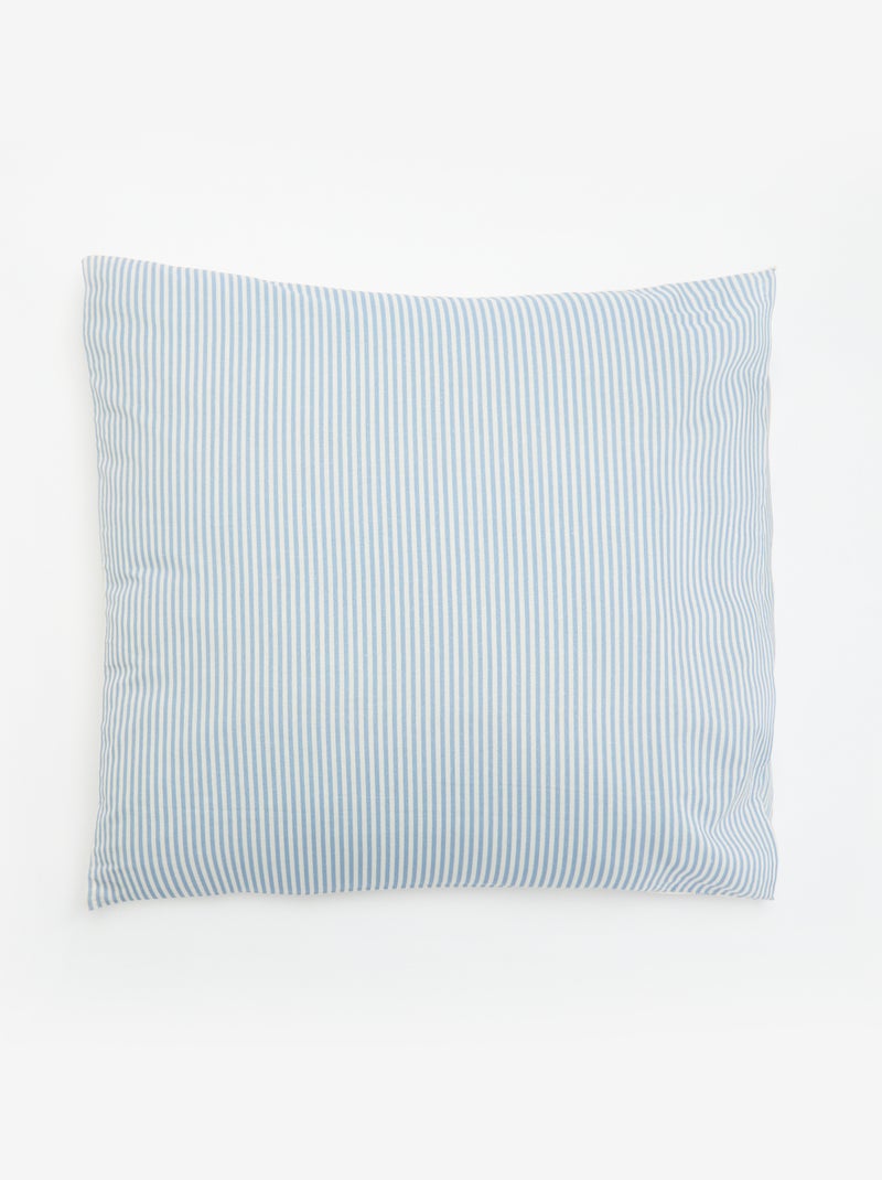 Parure de lit 2 personnes 240x220 cm en coton Bleu - Kiabi