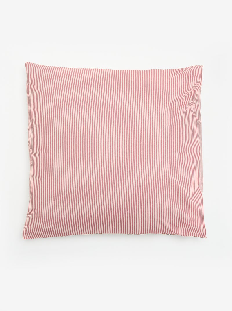 Parure de lit 2 personnes 240x220 cm en coton Rose - Kiabi