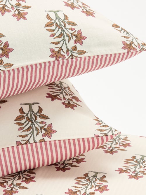 Parure de lit 2 personnes 240x220 cm en coton - Kiabi Parure de lit 2 personnes 240x220 cm en coton - Kiabi
