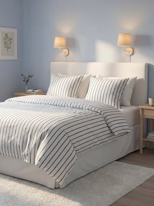 Parure de lit 2 personnes (260 x 240cm) en coton - Kiabi Home - Kiabi