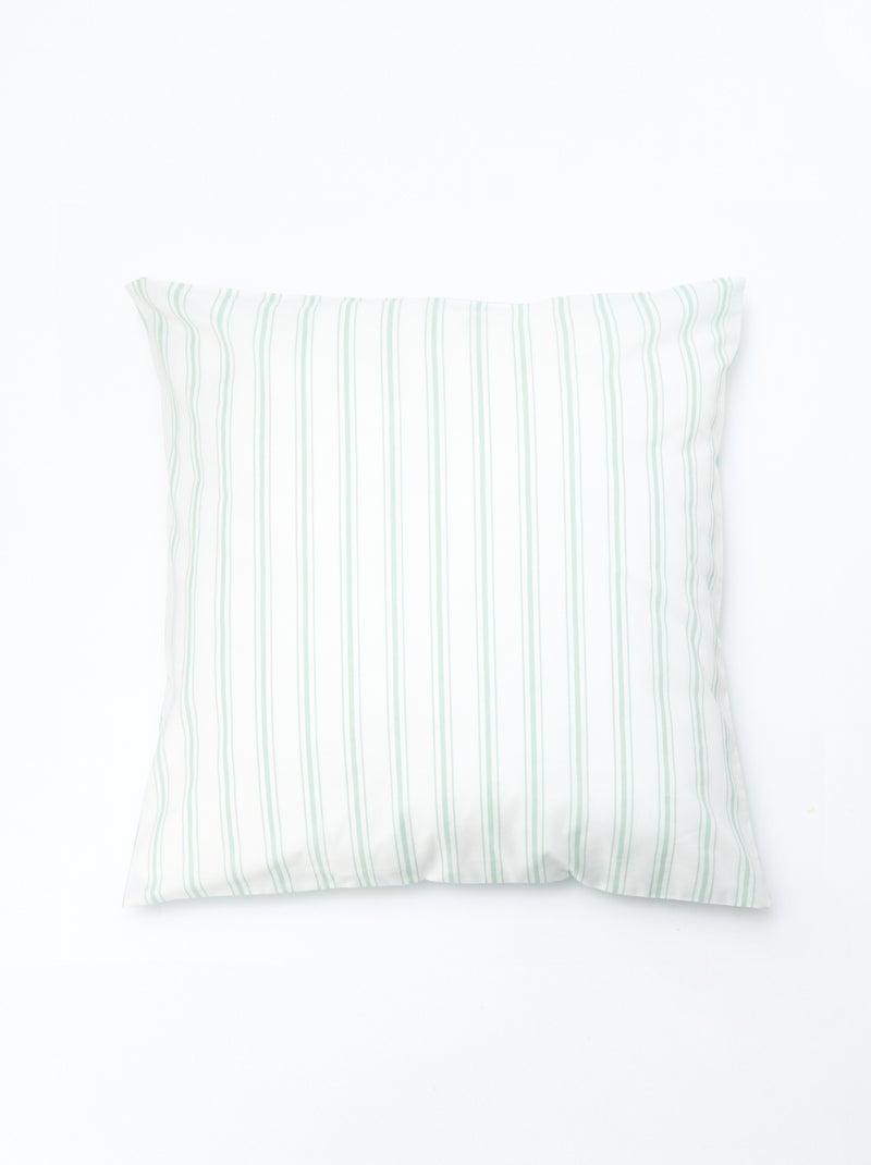 Parure de lit 2 personnes (260 x 240cm) en coton - Kiabi Home Rayé bleu - Kiabi