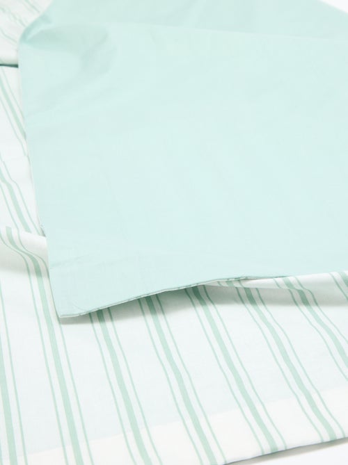 Parure de lit 2 personnes (260 x 240cm) en coton - Kiabi Home - Kiabi