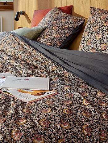 Parure de lit 2 personnes 260 x 240cm en coton 57 fils - Kiabi Home
