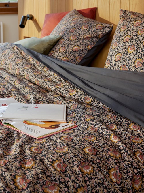 Parure de lit 2 personnes 260 x 240cm en coton 57 fils - Kiabi Home - Kiabi Parure de lit 2 personnes 260 x 240cm en coton 57 fils - Kiabi Home - Kiabi