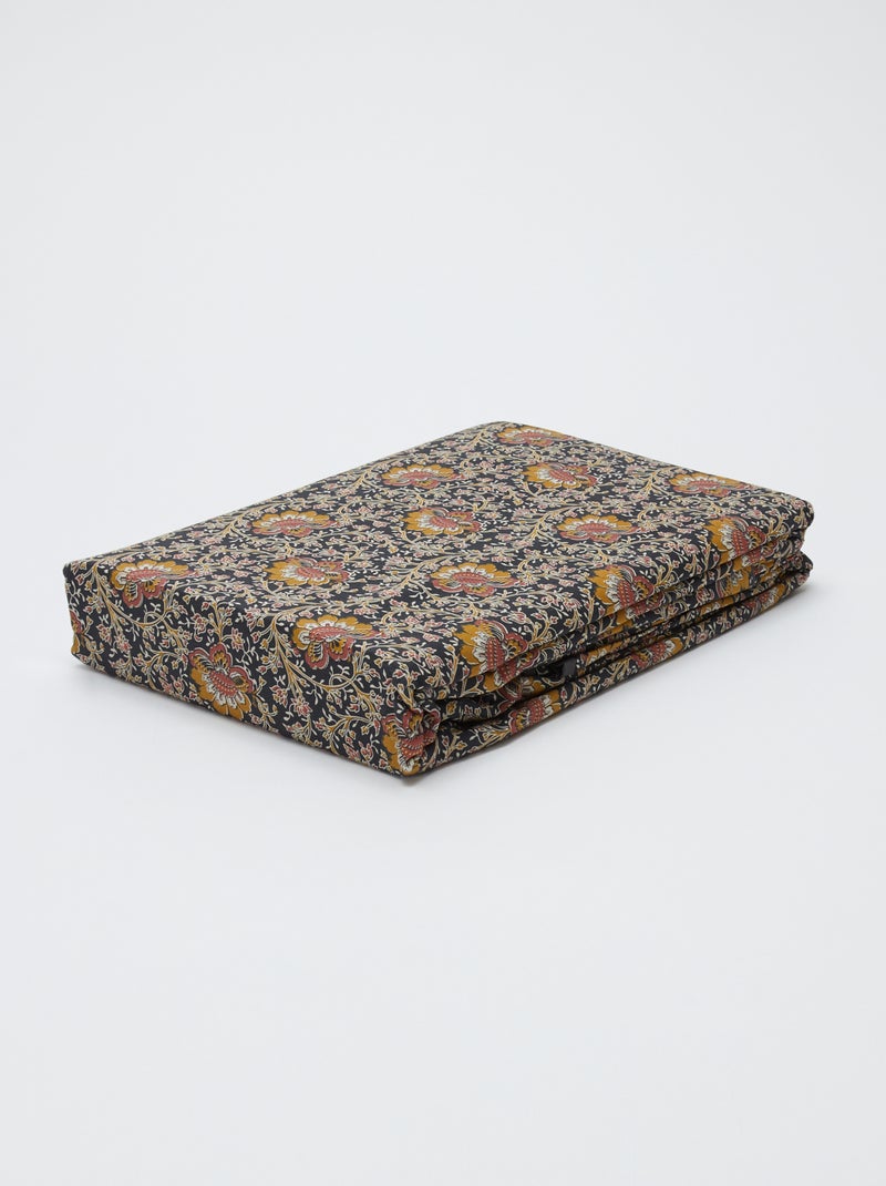 Parure de lit 2 personnes 260 x 240cm en coton 57 fils - Kiabi Home Gris - Kiabi