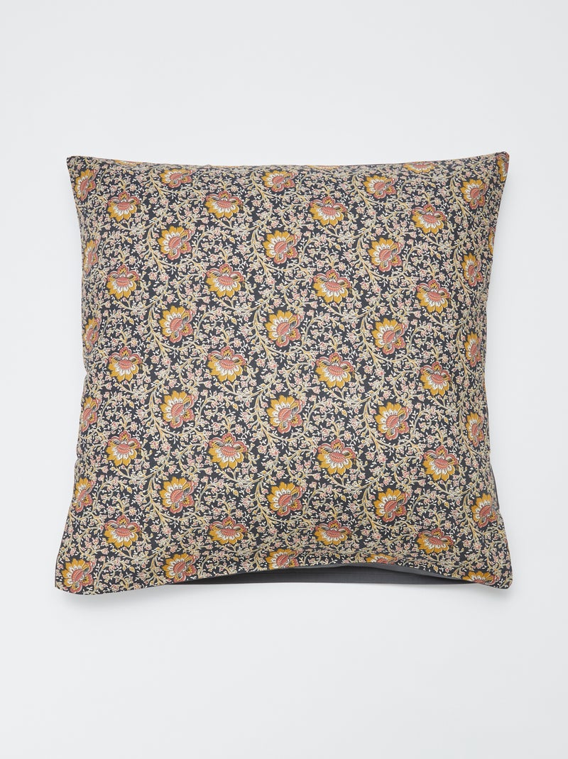 Parure de lit 2 personnes 260 x 240cm en coton 57 fils - Kiabi Home Gris - Kiabi