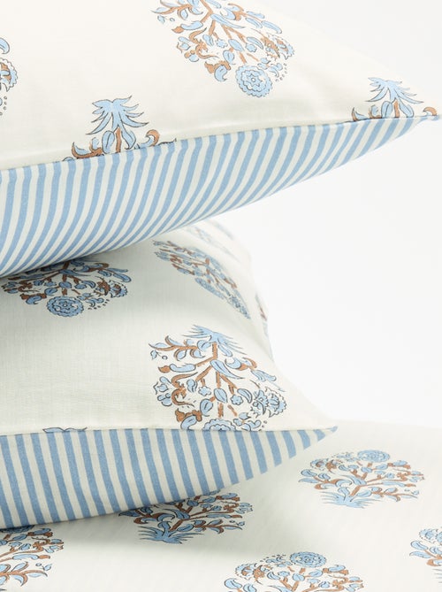 Parure de lit 2 personnes 260x240 cm en coton - Kiabi