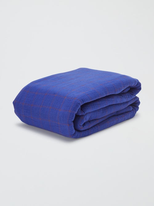 Parure de lit 2 personnes (260x240cm) en gaze de coton - Kiabi Home - Kiabi