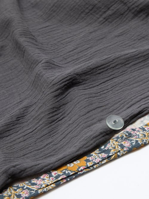 Parure de lit 2 personnes (260x240cm) en gaze de coton - Kiabi Home - Kiabi