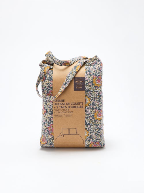 Parure de lit 2 personnes (260x240cm) en gaze de coton - Kiabi Home - Kiabi