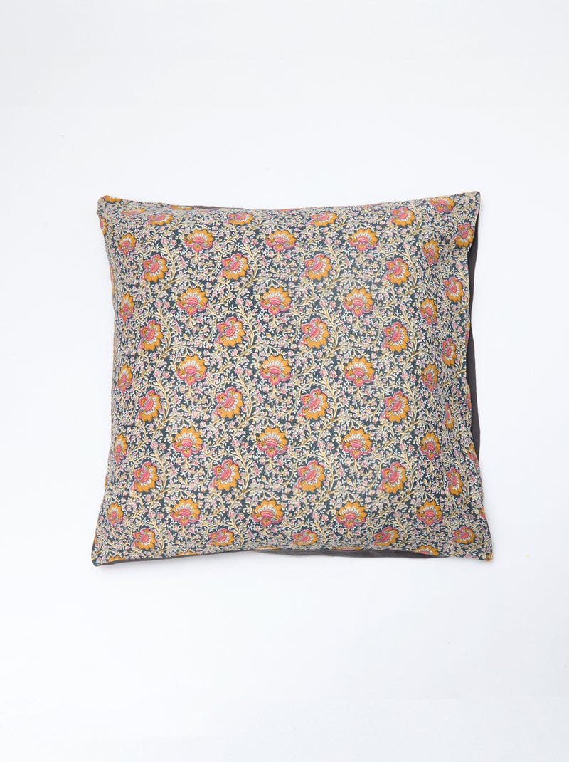 Parure de lit 2 personnes (260x240cm) en gaze de coton - Kiabi Home Gris foncé/anthracite - Kiabi