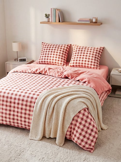 Parure de lit 2 personnes (260x240cm) en gaze de coton - Kiabi Home - Kiabi