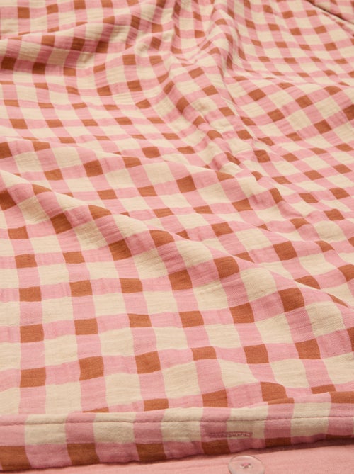 Parure de lit 2 personnes (260x240cm) en gaze de coton - Kiabi Home - Kiabi