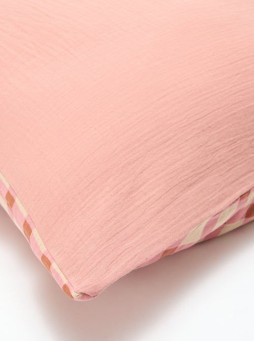 Parure de lit 2 personnes (260x240cm) en gaze de coton - Kiabi Home - Kiabi